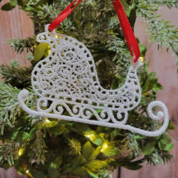 FSL Santa Sleigh Ornament