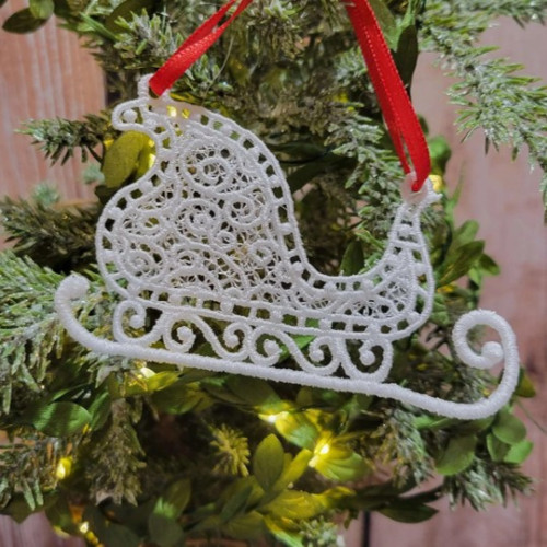 FSL Santa Sleigh Ornament